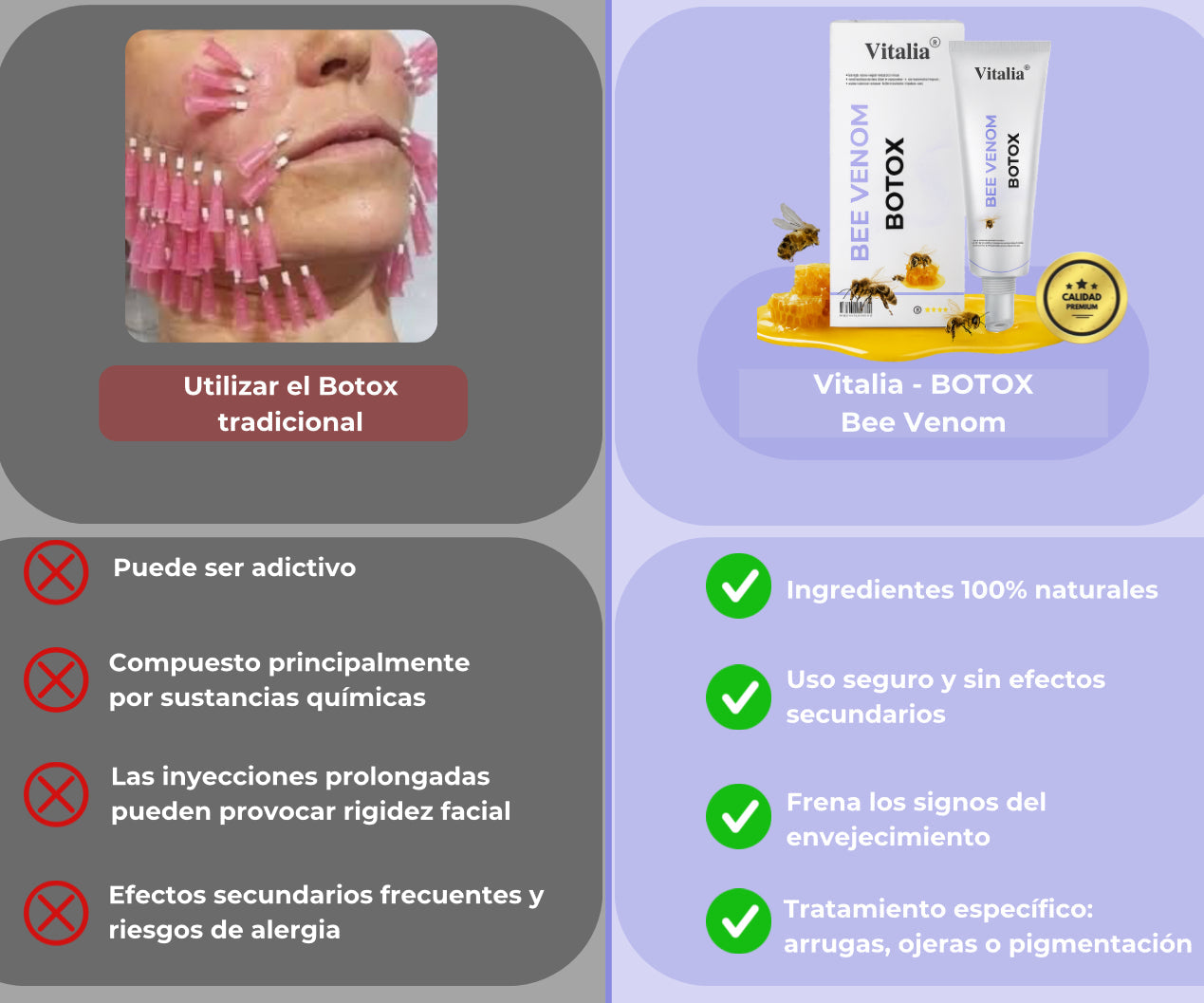 Vitalia® - BOTOX Reduzca las arrugas inmediatamente