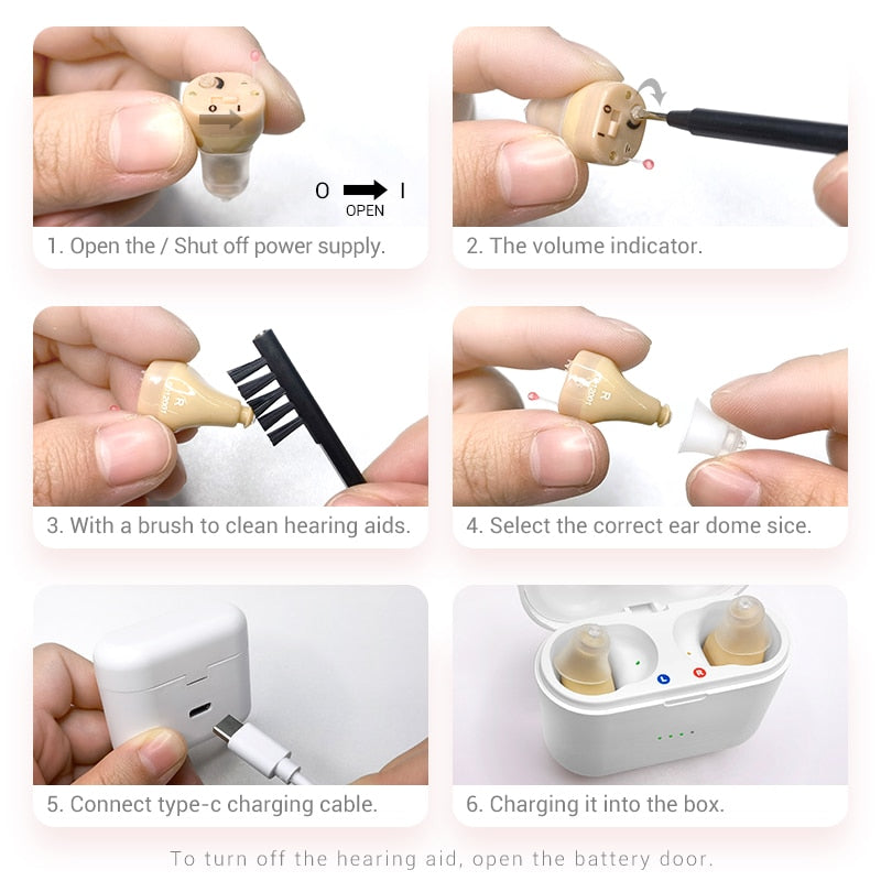 The compact CIC™ Rechargeable Hearing Aids