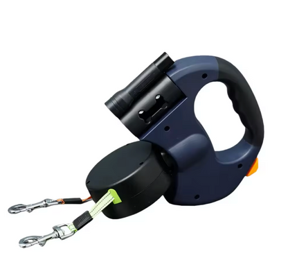 Zesto DuoFlex™ – Retractable Double Leash with Built-in LED Light
